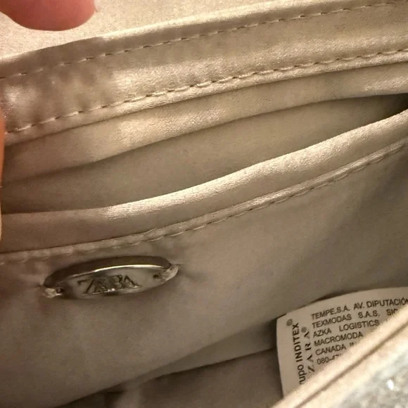 Zara Silver Crystal-Embellished Clutch - Picture 6 of 6